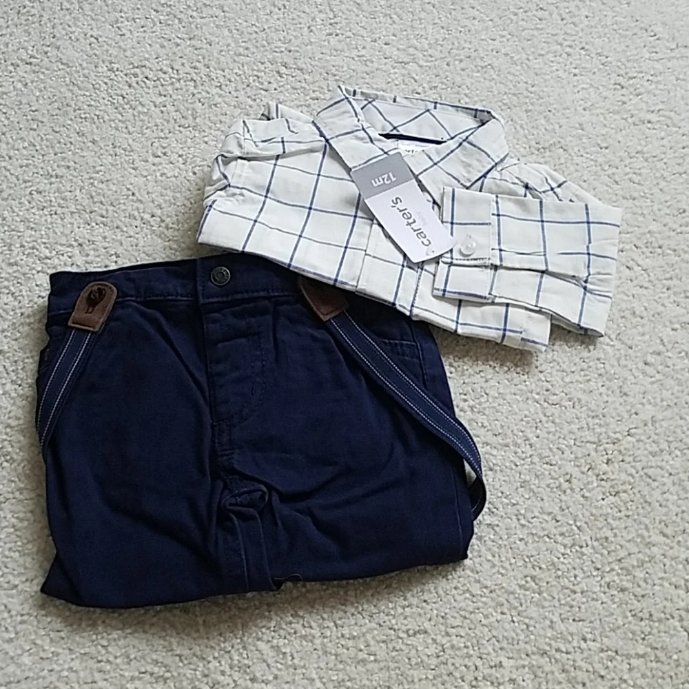 3 For $30. Carter's Set With Suspenders
